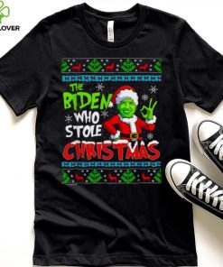 Santa Grinch Biden The Biden Who Stole Ugly Christmas Shirt