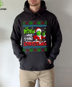 Santa Grinch Biden The Biden Who Stole Ugly Christmas Shirt