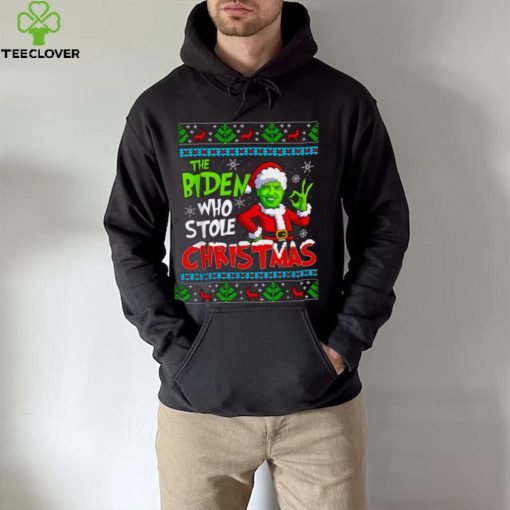 Santa Grinch Biden The Biden Who Stole Ugly Christmas Shirt