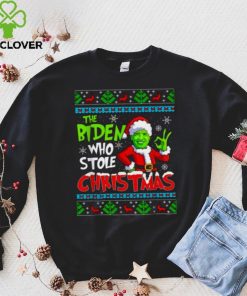 Santa Grinch Biden The Biden Who Stole Ugly Christmas Shirt