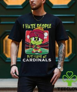 Santa Grinch Chibi I Hate People But I Love My Arizona Cardinals t shirt