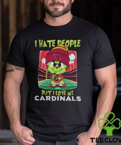 Santa Grinch Chibi I Hate People But I Love My Arizona Cardinals t shirt