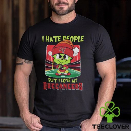 Santa Grinch Chibi I Hate People But I Love My Tampa Bay Buccaneers t shirt