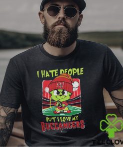 Santa Grinch Chibi I Hate People But I Love My Tampa Bay Buccaneers t shirt