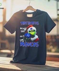 Santa Grinch Christmas They Hate Us Because Ain’t Us Boise State Broncos Shirt