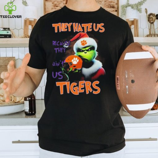 Santa Grinch Christmas They Hate Us Because Ain’t Us Clemson Tigers Shirt