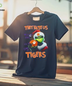 Santa Grinch Christmas They Hate Us Because Ain’t Us Clemson Tigers Shirt