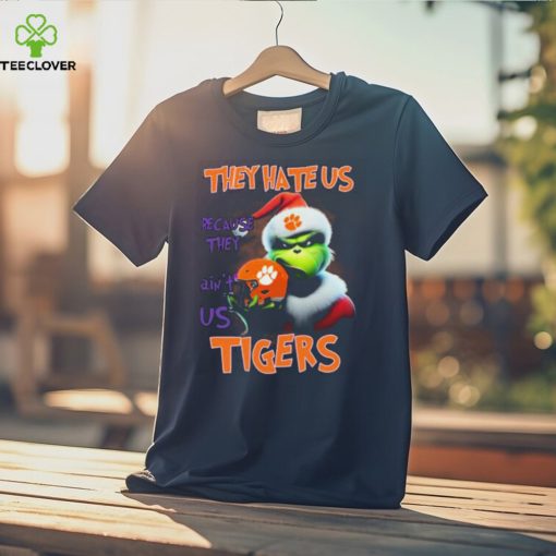 Santa Grinch Christmas They Hate Us Because Ain’t Us Clemson Tigers Shirt