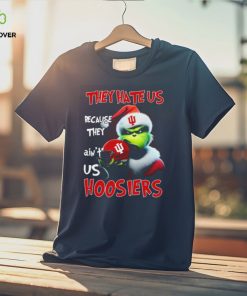 Santa Grinch Christmas They Hate Us Because Ain’t Us Indiana Hoosiers Shirt