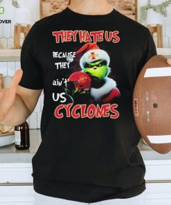 Santa Grinch Christmas They Hate Us Because Ain’t Us Iowa State Cyclones Shirt