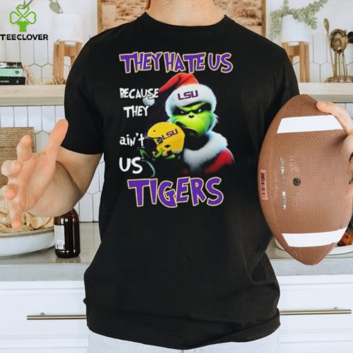 Santa Grinch Christmas They Hate Us Because Ain’t Us LSU Tigers Shirt