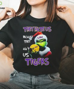 Santa Grinch Christmas They Hate Us Because Ain’t Us LSU Tigers Shirt