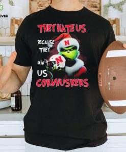 Santa Grinch Christmas They Hate Us Because Ain’t Us Nebraska Cornhuskers Shirt