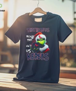 Santa Grinch Christmas They Hate Us Because Ain’t Us Ole Miss Rebels Shirt