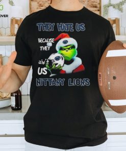 Santa Grinch Christmas They Hate Us Because Ain’t Us Penn State Nittany Lions Helmet Shirt