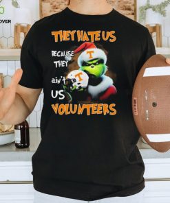 Santa Grinch Christmas They Hate Us Because Ain’t Us Tennessee Volunteers Shirt