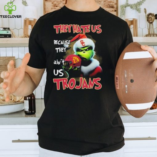 Santa Grinch Christmas They Hate Us Because Ain’t Us USC Trojans Shirt