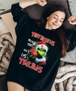 Santa Grinch Christmas They Hate Us Because Ain’t Us USC Trojans Shirt