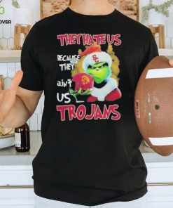 Santa Grinch Christmas They Hate Us Because Ain’t Us Usc Trojans Shirt