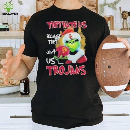 Santa Grinch Christmas They Hate Us Because Ain’t Us Usc Trojans Shirt