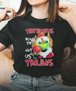 Santa Grinch Christmas They Hate Us Because Ain’t Us Usc Trojans Shirt