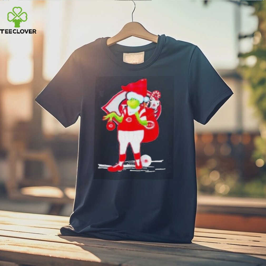 Santa Grinch Cincinnati Reds Gift Christmas Shirt Santa Grinch Cincinnati Reds Gift Christmas Shirt