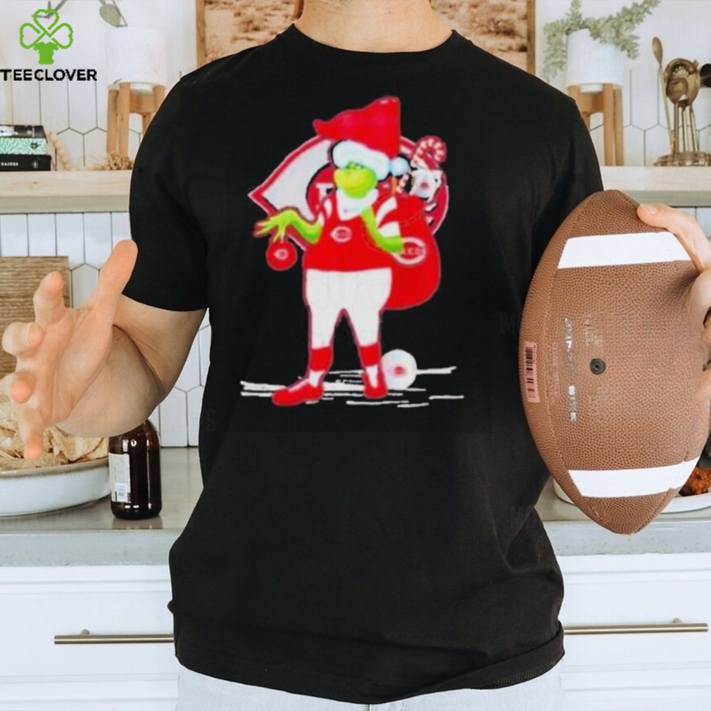 Santa Grinch Cincinnati Reds Gift Christmas Shirt Santa Grinch Cincinnati Reds Gift Christmas Shirt
