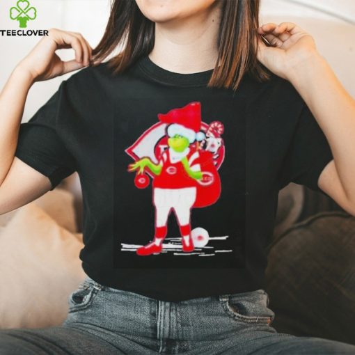 Santa Grinch Cincinnati Reds Gift Christmas Shirt