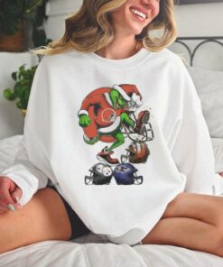 Santa Grinch Cleveland Browns Stomp On NFL Teams Christmas 2024 T hoodie, sweater, longsleeve, shirt v-neck, t-shirt