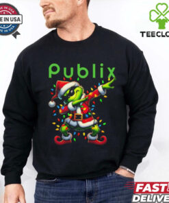 Santa Grinch Dabbing Publix Merry Christmas Light Shirt 1 Santa Grinch Dabbing Publix Merry Christmas Light Shirt