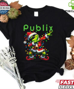 Santa Grinch Dabbing Publix Merry Christmas Light Shirt 3 Santa Grinch Dabbing Publix Merry Christmas Light Shirt