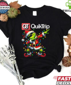 Santa Grinch Dabbing QuikTrip Merry Christmas Light Shirt 3 Santa Grinch Dabbing QuikTrip Merry Christmas Light Shirt