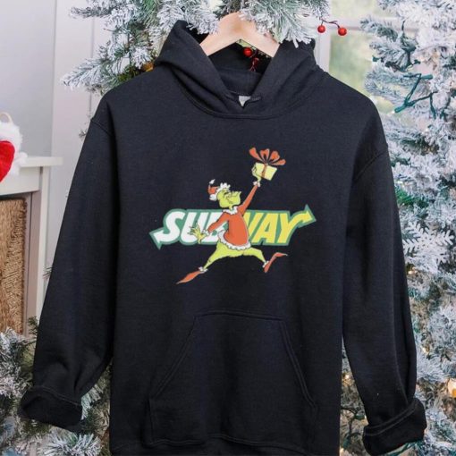 Santa Grinch Dabbing Subway hoodie, sweater, longsleeve, shirt v-neck, t-shirt