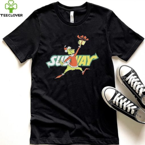 Santa Grinch Dabbing Subway hoodie, sweater, longsleeve, shirt v-neck, t-shirt