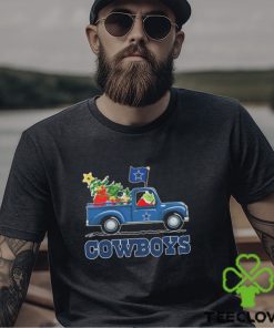 Santa Grinch Drive Truck Dallas Cowboys Christmas Shirt