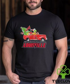 Santa Grinch Drive Truck Louisville Cardinals Christmas Shirt 1 Santa Grinch Drive Truck Louisville Cardinals Christmas Shirt