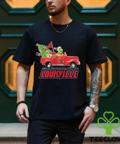 Santa Grinch Drive Truck Louisville Cardinals Christmas Shirt 3 Santa Grinch Drive Truck Louisville Cardinals Christmas Shirt