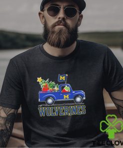 Santa Grinch Drive Truck Michigan Wolverines Christmas Shirt