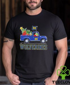 Santa Grinch Drive Truck Michigan Wolverines Christmas Shirt