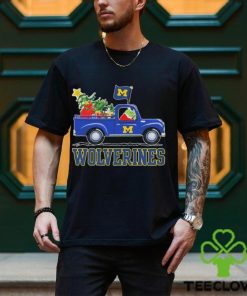 Santa Grinch Drive Truck Michigan Wolverines Christmas Shirt