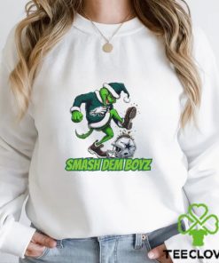 Santa Grinch Eagles Dallas Cowboys Smash Dem Boyz Christmas 2023 Shirt