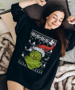 Santa Grinch Face Christmas Shirt