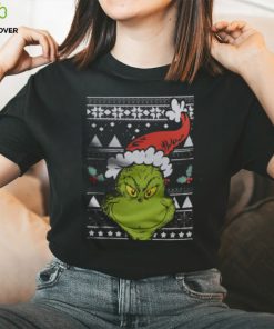 Santa Grinch Face Christmas Shirt