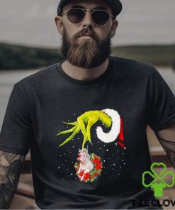 Santa Grinch Hand Holding Horse Christmas Shirt