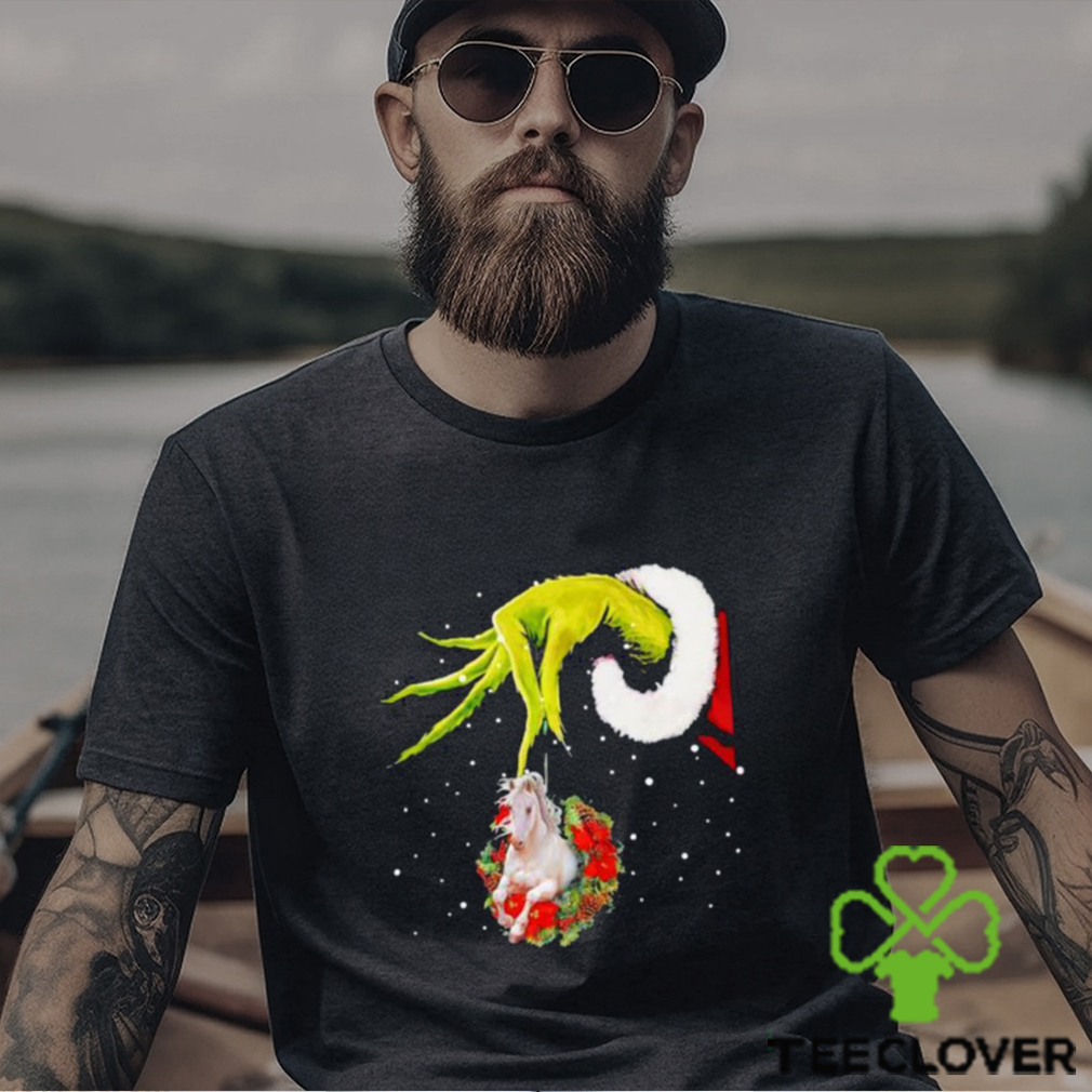 Santa Grinch Hand Holding Horse Christmas Shirt Santa Grinch Hand Holding Horse Christmas Shirt