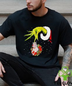 Santa Grinch Hand Holding Horse Christmas Shirt