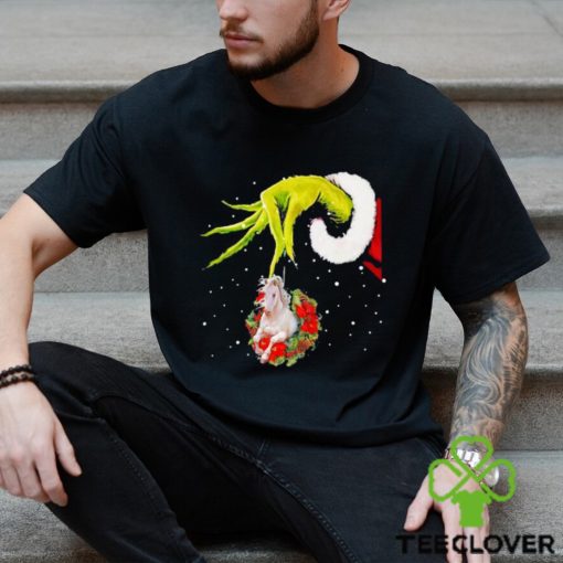 Santa Grinch Hand Holding Horse Christmas Shirt