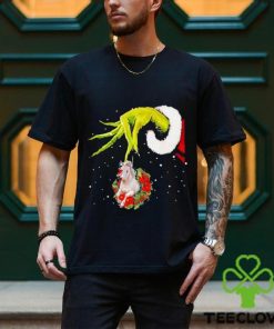 Santa Grinch Hand Holding Horse Christmas Shirt