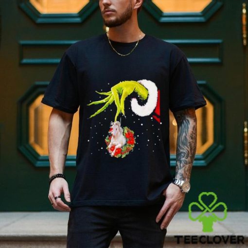 Santa Grinch Hand Holding Horse Christmas Shirt