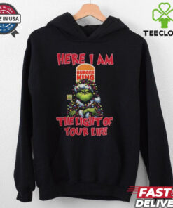 Santa Grinch Here I Am Burger King The Light Of Your Life Christmas Light Shirt